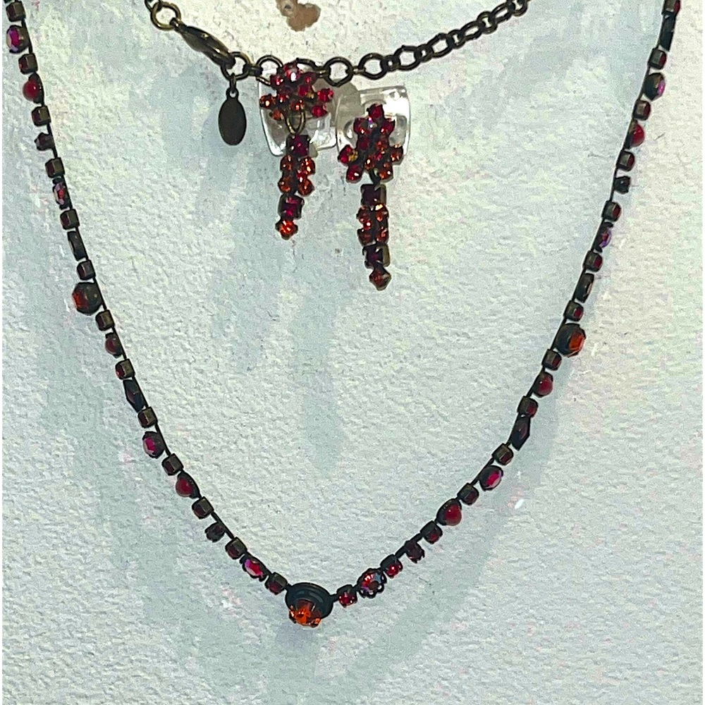 Sorrelli Crystal Earrings  & Necklace Set